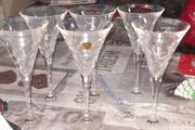 6 Beautiful Italian Crystal Glasses