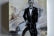 Original Art James Bond Style Luxury Aesthetic