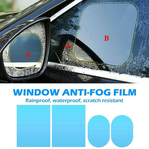 car anti fog mist rain clear film strip