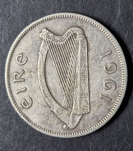 Ireland 1961 Mule Half Crown coin