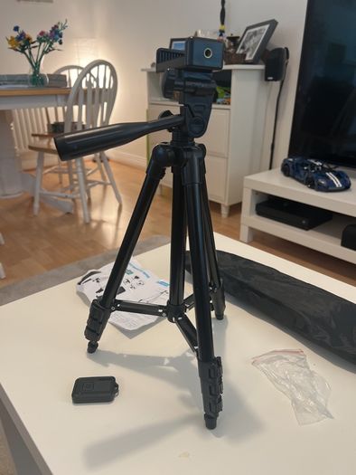 Tripod for Camera or Phone with Remote