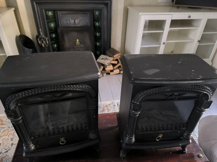 Fireplace style radiator x2
