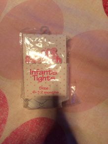 White tights 6-12 months
