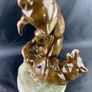 Antique Pecs Zsolnay Fighting bears Hungarian Figurine Image 5