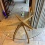 Round glass kitchen table (120cm) Image 3