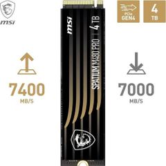 4tb Msi M480 Pro Nvme Ssd 7400/7000 Mb/s
