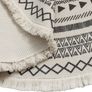 NEW SALE | Round Rug Bohemian 4ft Circle Area Rug Cotton Rugs with Geometric Pattern Printed Hand Woven Circle Carpet with Tassels Indoor Floor Mat for Home Kitchen Living Room Bedroom Image 6