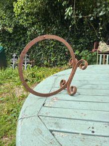 Forged Iron sign display holder