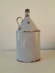 Antique Enamelware Graniteware Flask