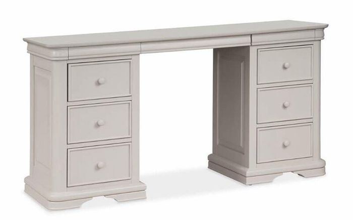 Newport Light Grey 6 Drawer Dressing Table
