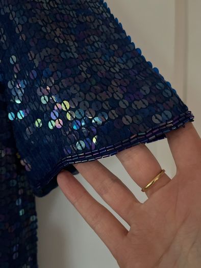 Vintage sequin structured top