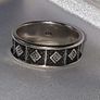 Pristine Vintage Sterling Silver Band Ring Image 2