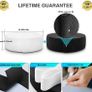 Elastic Sewing Bands Set of 2 16.4 Feet Long 0.79 Wide Lifetime Guaranteed Stretchable Polyester Material, Knitting Accessories, Strong Straps for Clothes, Pants - Black and White Image 2