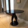 Glass dining room table Image 7