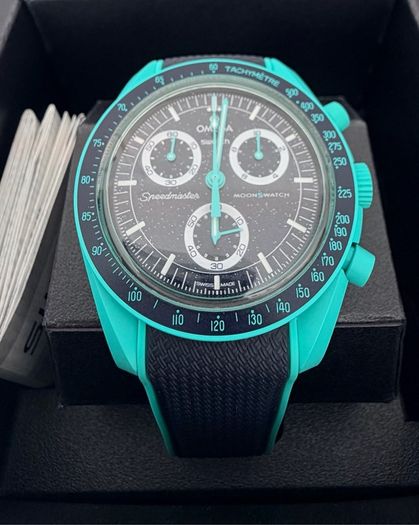 Omega Moonswatch Mission on Earth Polar Lights