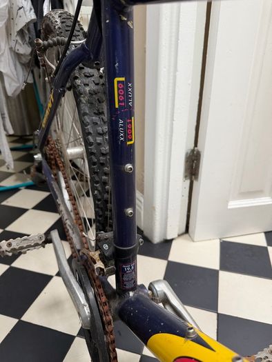 Giant boulder mountain bike
