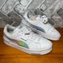 Puma Jada Rainbow Soft Foam Optimal Comfort Ladies Girls White Leather Casual Trainers UK4 EU37 Image 4