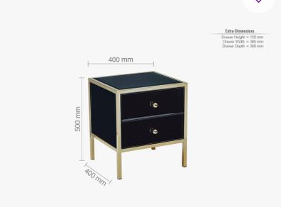 2 bedside tables with Drawers