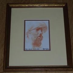 Mr.Mount as an Arab. Pastel on Paper Framed Under Glass By Thomas Ryan R.H.A.