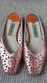 Jimmy Choo Rose Metallic Flats Size 6