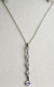 Vintage Silver Plated Pendant Necklace length 20" - 6,0g