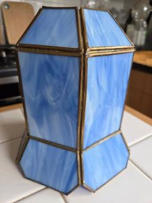 Blue Glass Lampshade
