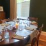 Edwardian Oval Dining Table and 6 chairs Image 9