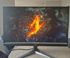 Gaming Monitor Acer Nitro 27" 75Hz, 2K WQHD (2560 x 1440), 1ms AMD FreeSync Premium, HDR Support (1 x Display Port 1.2 & 2 x HDMI 2.0 Ports) KG271U