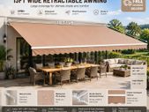 Manual Retractable Awning, 4x2.4m (13 x 8 feet)