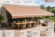Manual Retractable Awning, 4x2.4m (13 x 8 feet)