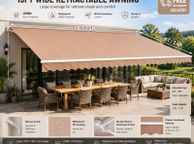 main image for ad Manual Retractable Awning, 4x2.4m (13 x 8 feet)