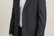Vintage Magee 1866 Contemporary Men's Charcoal Grey Wool Blazer Jacket Size 46