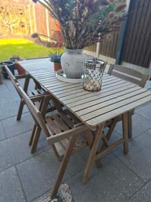 Garden table +6 chairs