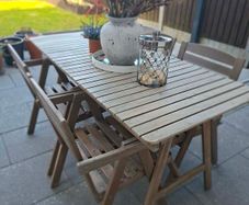 Garden table +6 chairs