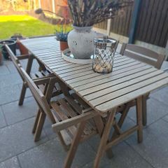 Garden table +6 chairs