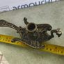 Vintage Brass Chamber Candlestick Magical Peacock. Ornate Firebird Phoenix Candlestick. Candle Holder Peacock Bird Shaped. Made in Italy. Image 2