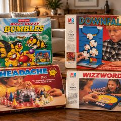 Vintage Board Game Bundle - 4 Classic Games - MB Games & Waddingtons
