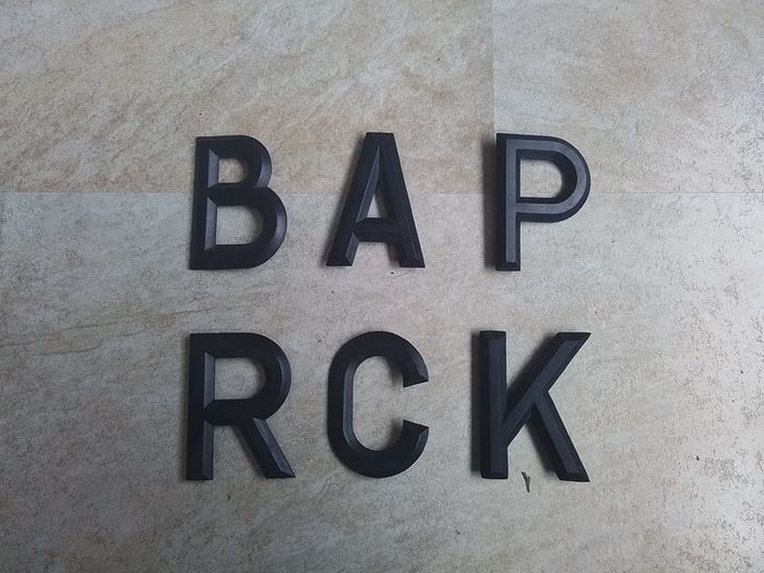 Number Plate Letters.