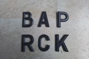 Number Plate Letters.
