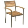 9 Piece Outdoor Dining Set Solid Acacia Wood and Steel Image 3
