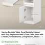 Vanity Desk with Mirror and  Bedside Table Image 3