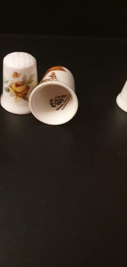 Collection of Flower Themed Thimbles
