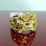 Silver Peridot & White Zircon "Waves of Renewal Ring Image 4