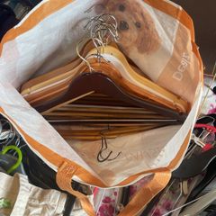 Wooden clothes hangers