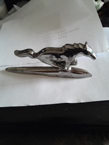 vintage chrome car mascot