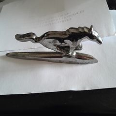 vintage chrome car mascot