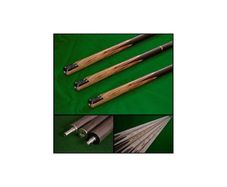 PRO 57" Handmade Multi-Spliced Andiroba and Brazilian Cherry Wood Snooker Cue - FREE DELIVERY
