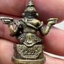 Ganesha bronze Hindu amulet for good luck and success Image 5