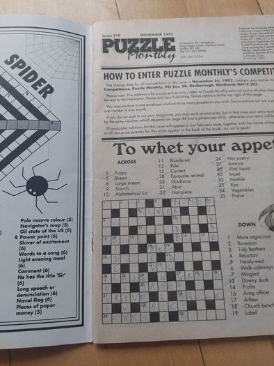 Puzzle Monthly - Issue 219 - November 1992