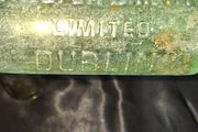 Antique Bottles with Embossed Names, Dublin etc. PRICE IS FOR 1 ONLY.
